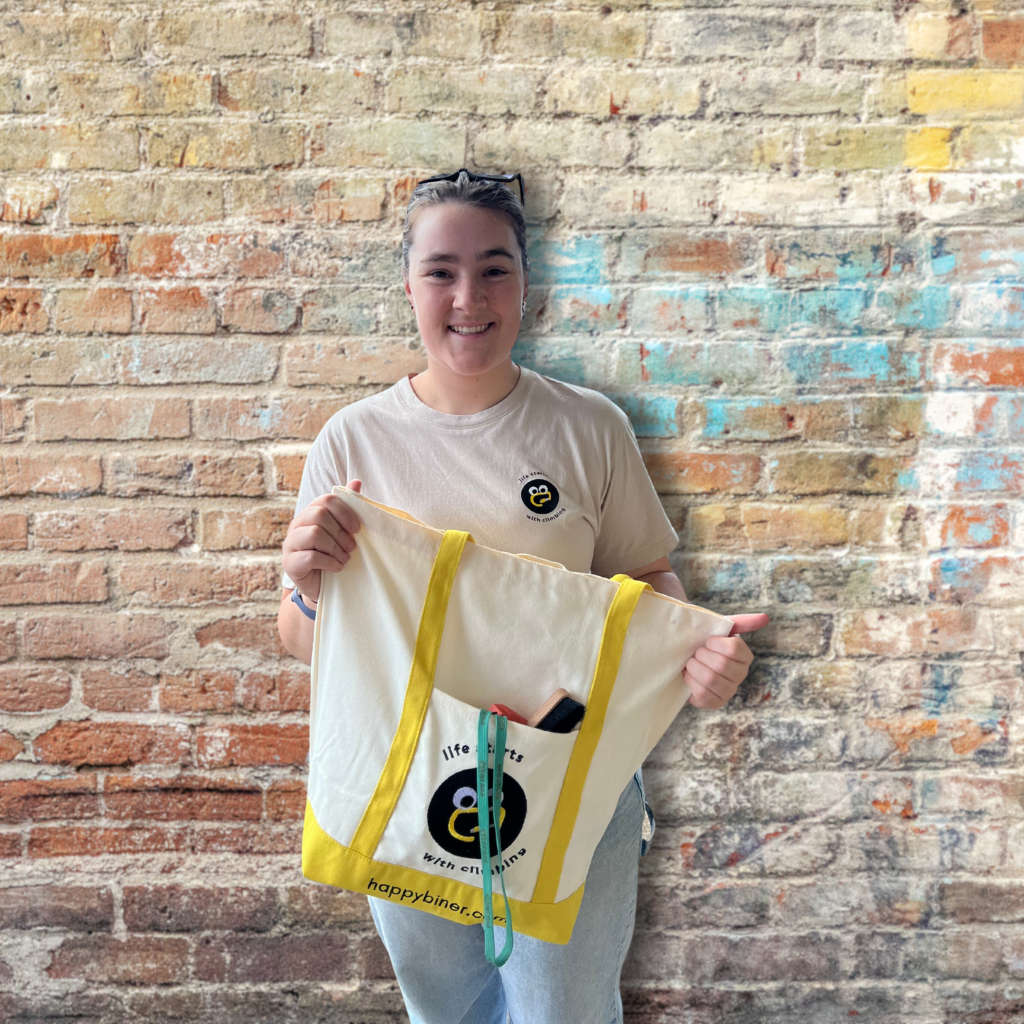 Happy Biner Tote Bag