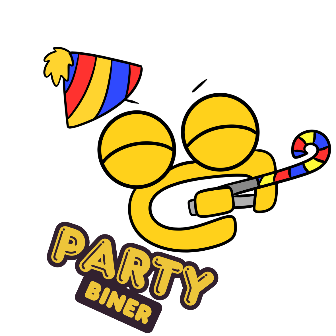 Happy Biner 5-Pack Emoji Stickers
