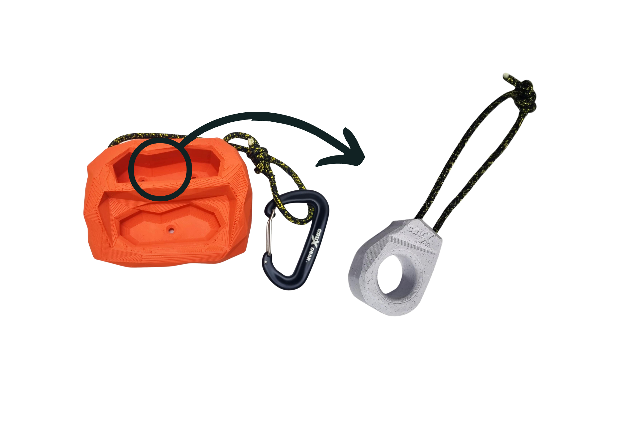 Crux Gear Mono-Pebble Training Equipment - Happy Biner