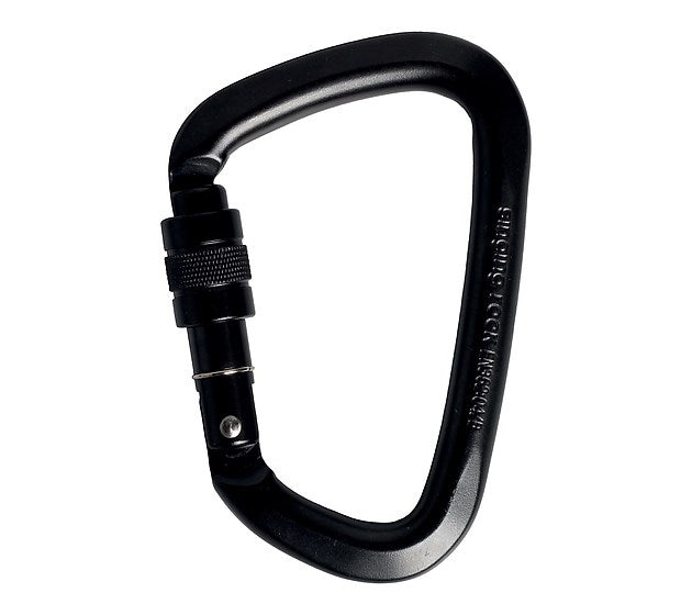 Singing Rock Steel D Screw Carabiner