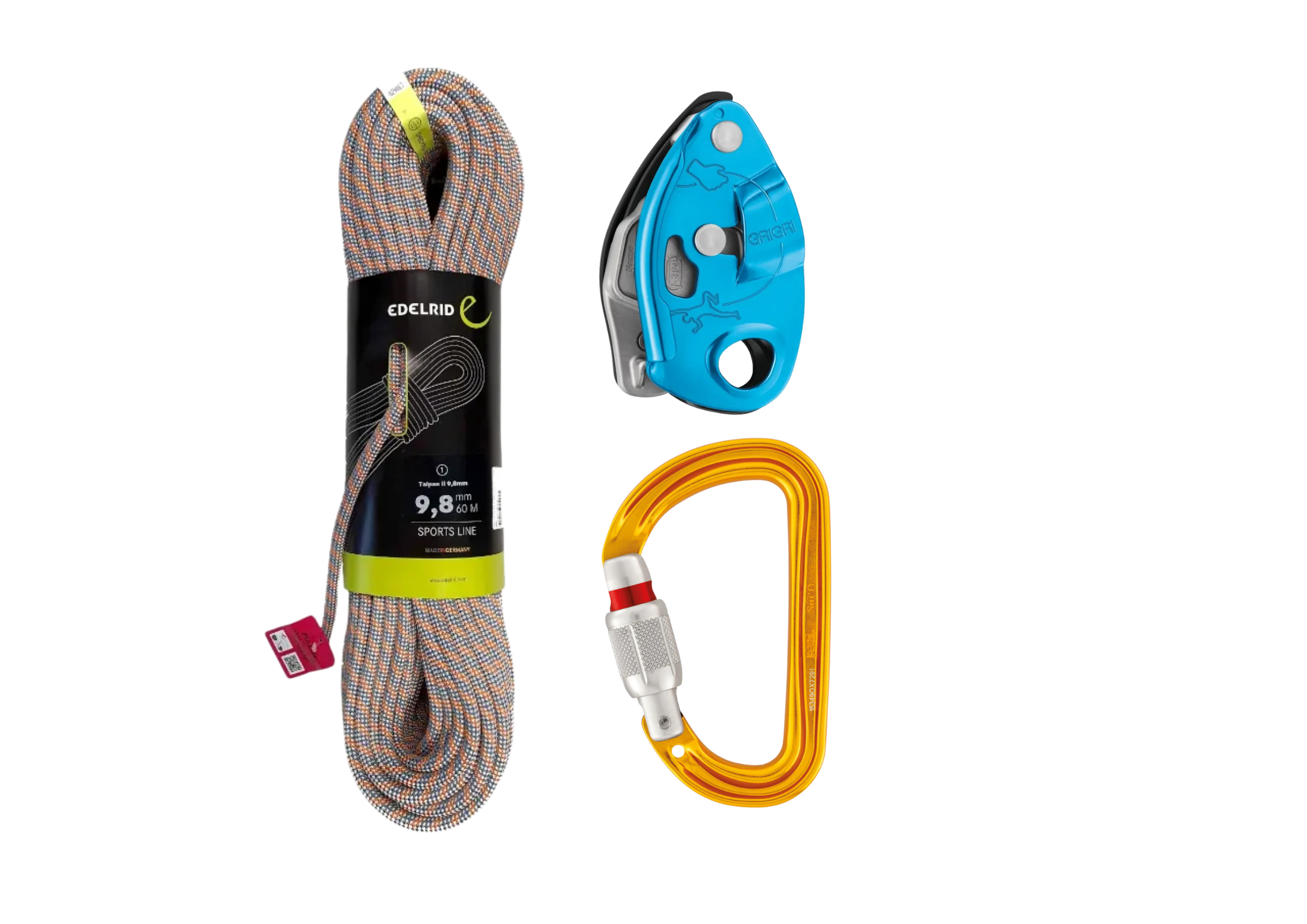Lead & Belay Pro Bundle — 70m Rope + Petzl GriGri